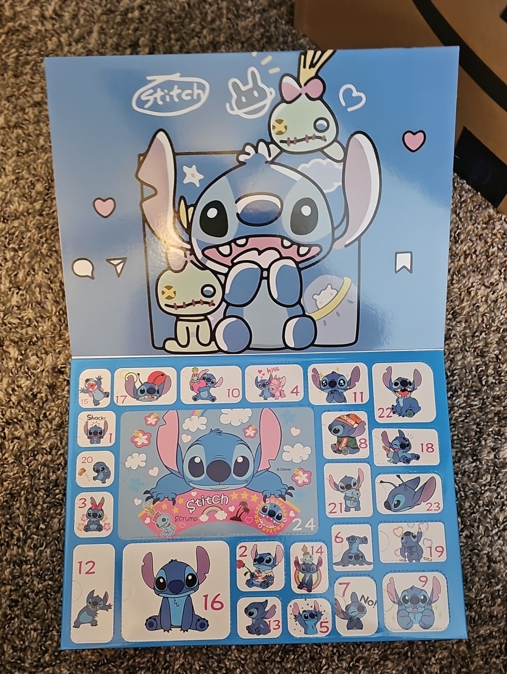 Stitch Blue 24 Gifts In Each